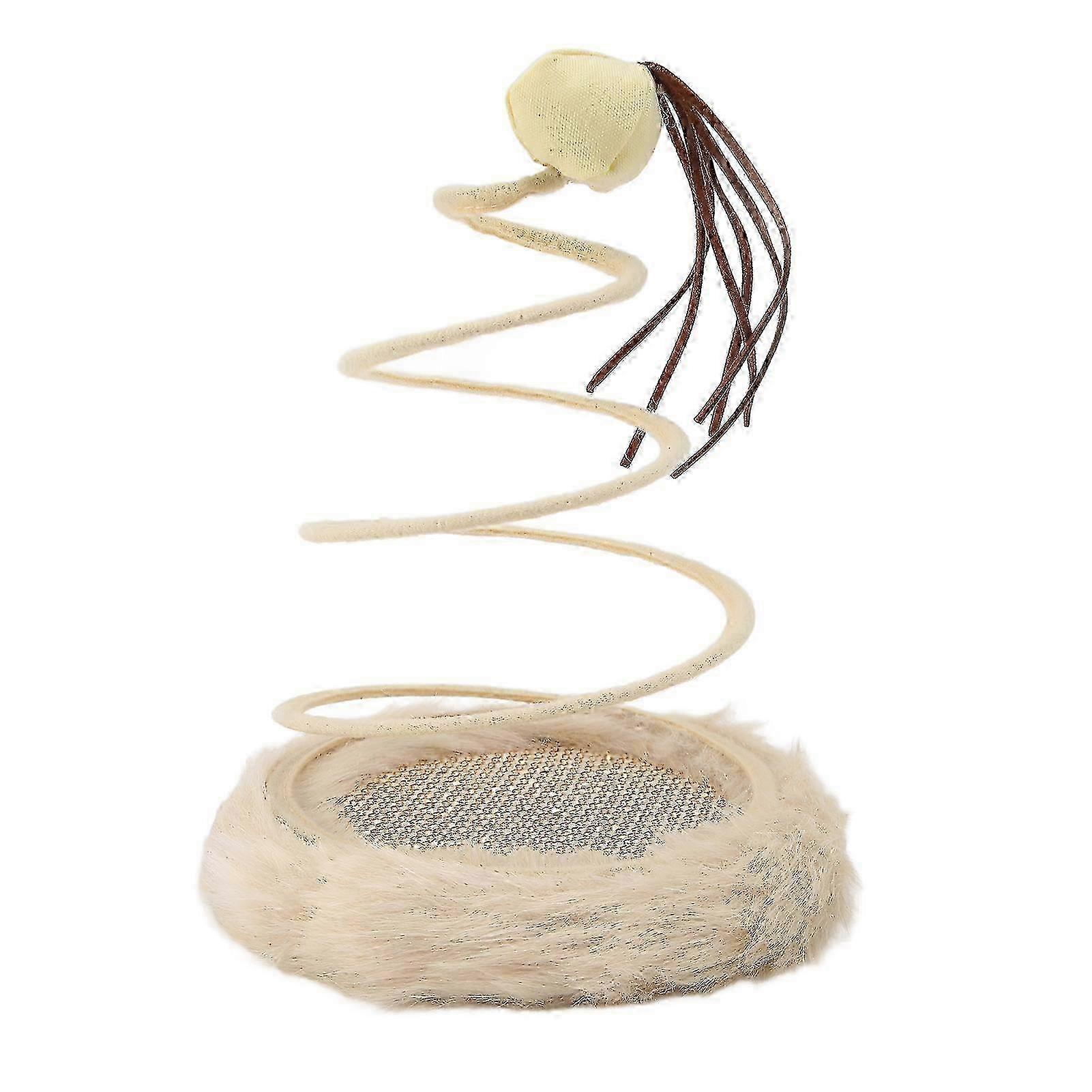 Foldable High Elasticity Interactive Cat Toy with Scratcher Base for Indoor Play2025