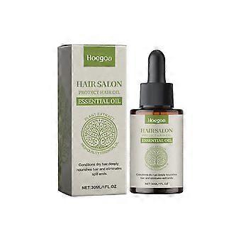 Olio essenziale lisciante Hoegoa Hair Care - Capelli naturalmente lucenti, rivitalizza, nutre le ciocche, olio essenziale liscio e lucido