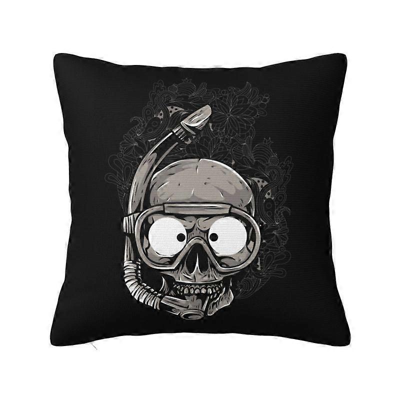 c633北欧スタイルのスキューバスカルダイブダイバークッションカバー45x45cmソフトスロー枕カバーソファチェアスクエア枕カバー寝室の装飾kjs633