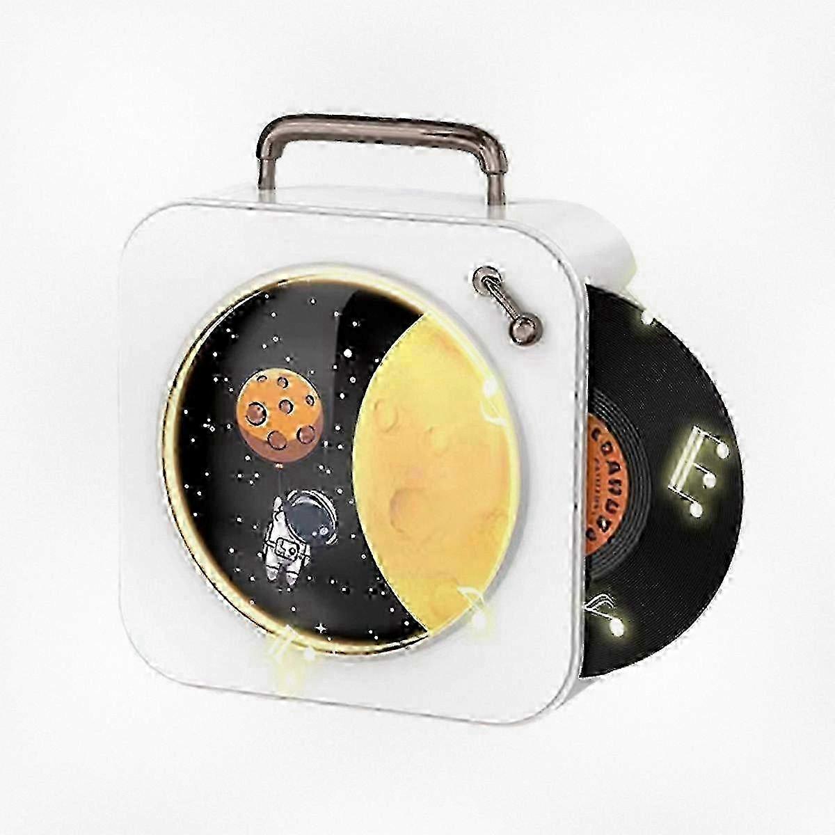 Vintage Bluetooth Player with Stereo Sound Effects, Radio, Vinyl Record Playback, Compact Home CD Player for Music Lovers