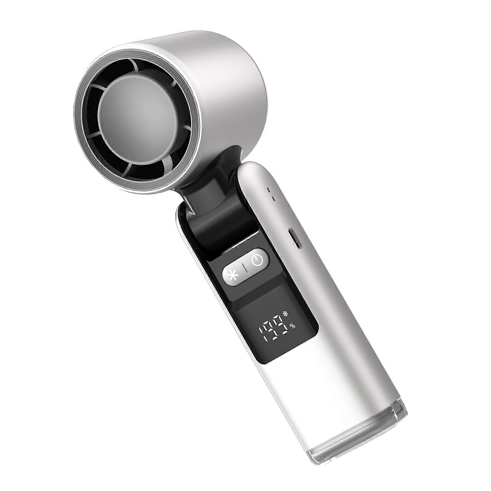 מאוורר כף יד מתכוונן חיצוני מפוח אוויר מתקפל נטענת 199 מהירות מפוח אוויר 4000mah לנסיעות קמפינג משרד לבן