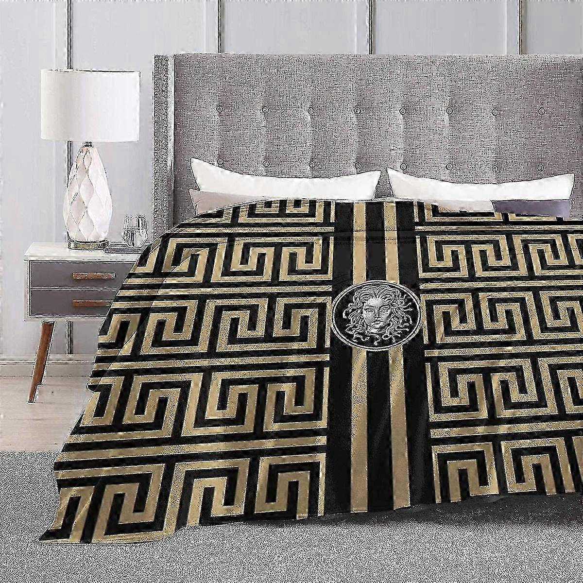 MEDUSA Brand Super Soft Fluffy Micro Fleece Flannel Blanket Couch -Y488-SYS22456 w