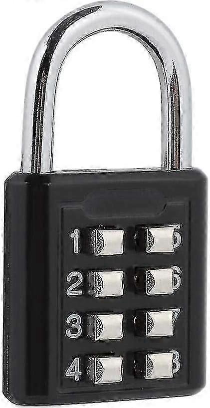 Candado de combinacin de 8 dgitos, candado antirrobo con combinacin numrica, candado con contrasea de alta calidad para armarios, bolsos, maletas y ca