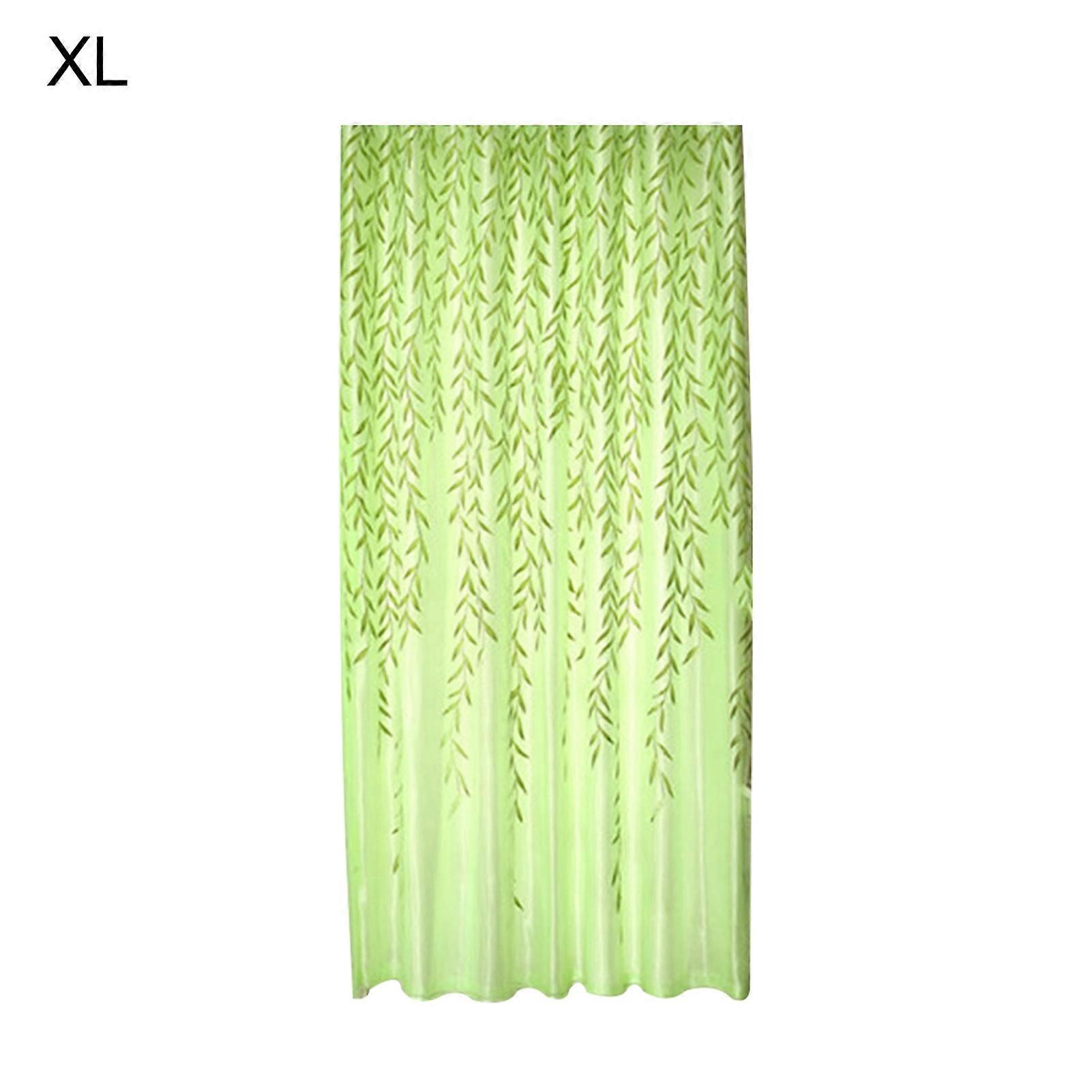 Double-Layer Flower Print Polyester Sheer Tulle Curtains for Home