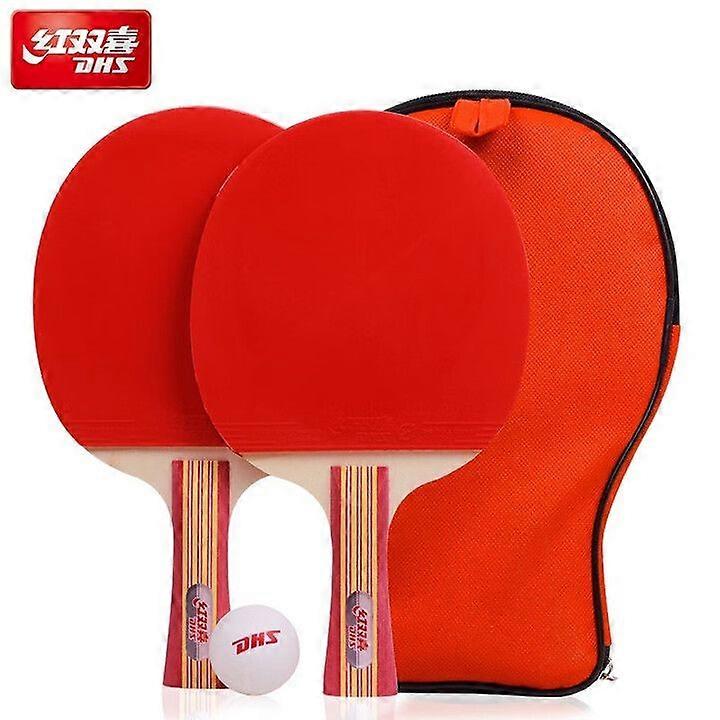 Hongshuangxi Table Tennis Racket Finished Product Star H Series Horizontal and Vertical Rackets, Long and Short, Double-Sided Anti-Topspin Rubber