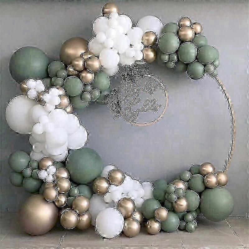 137pcs Green Balloon Arch Kit