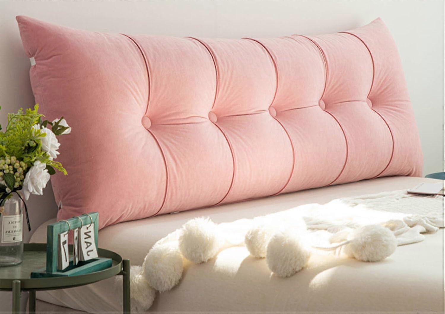 Reading Pillow with Removable Cover, Large Sofa Back Cushion for Bed, Bay Window, Lumbar Support, 120x50x18cm, Color 9