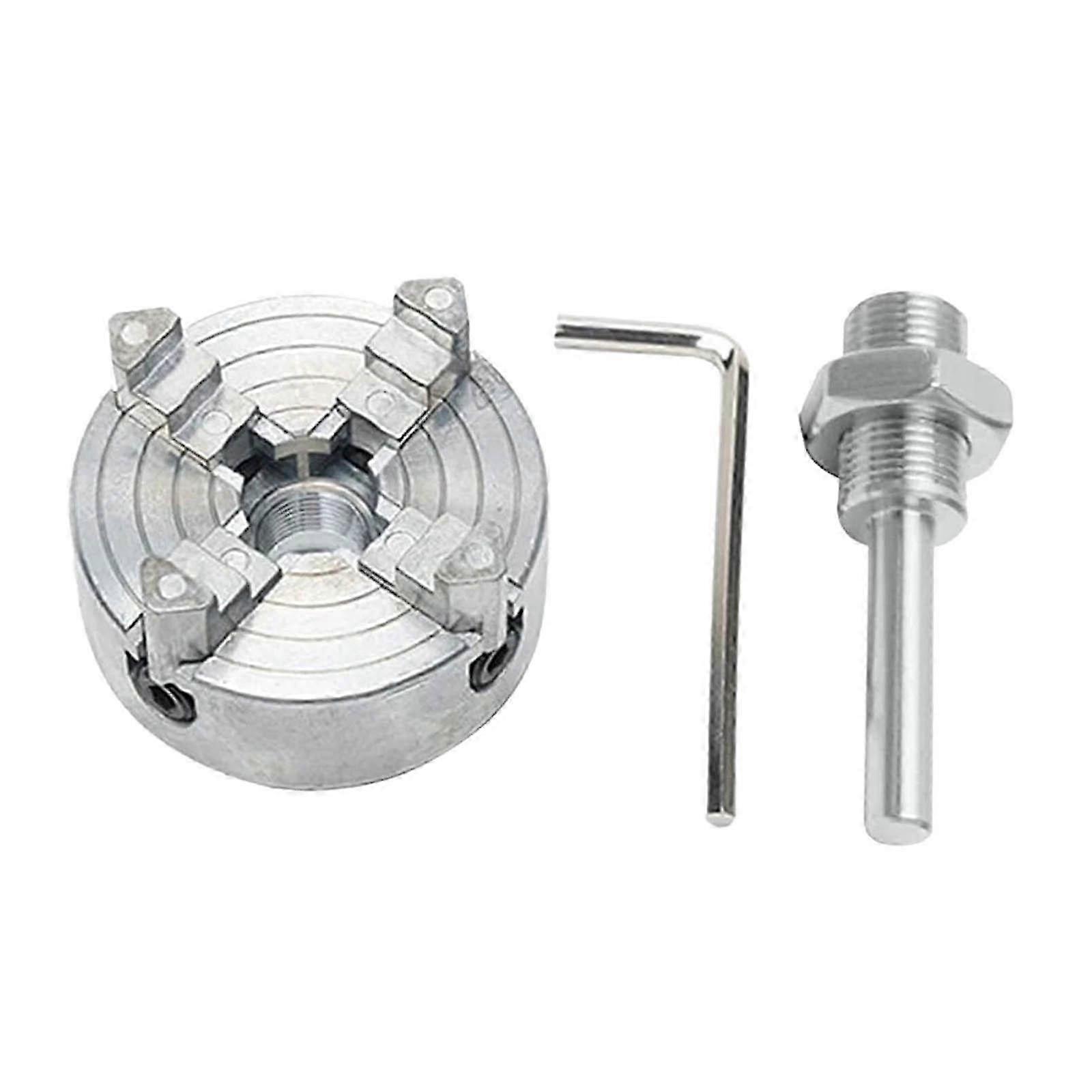 4 Jaw Lathe Chuck With Connecting Rod Solid Argent