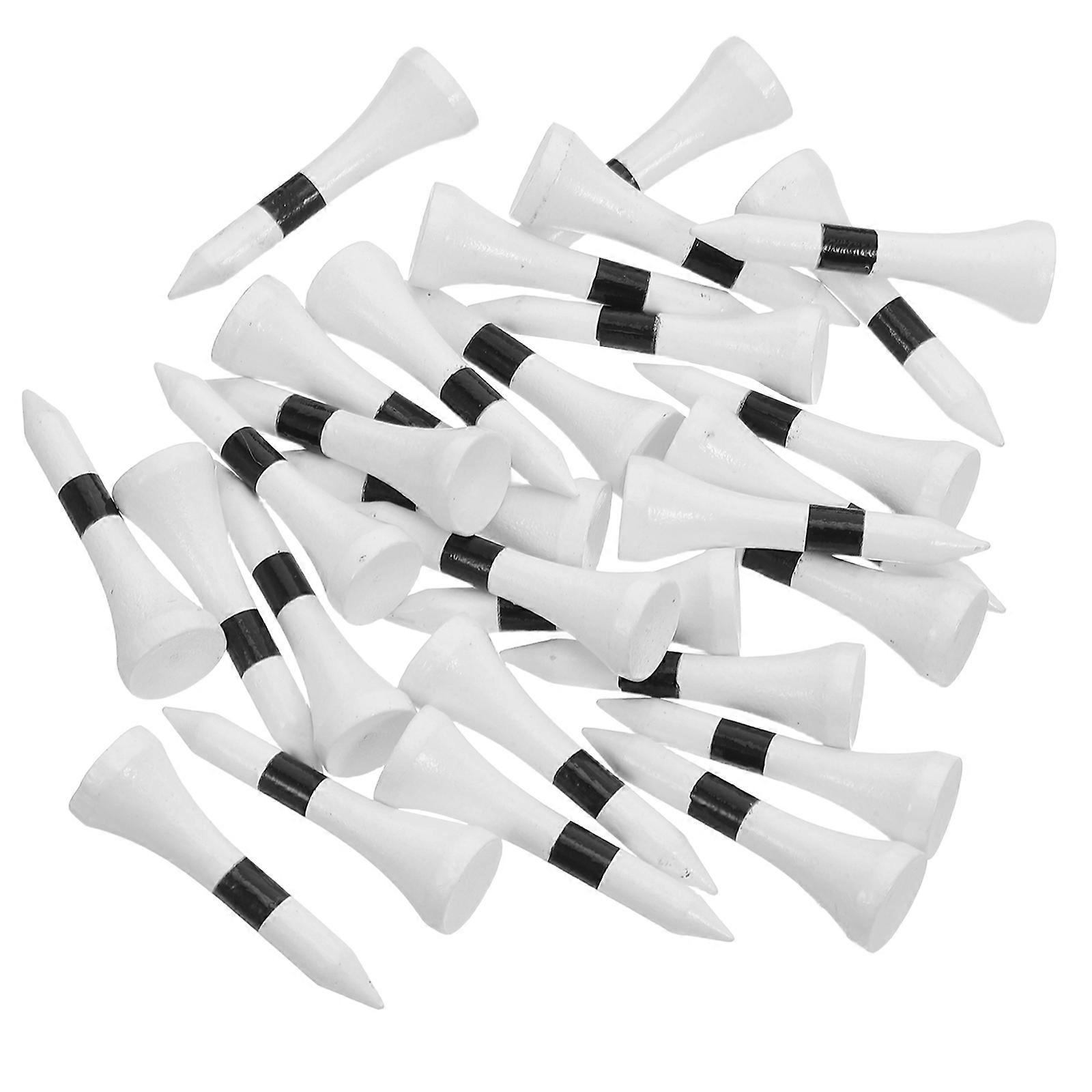 Reusable Wood Golf Tees Bulk Pack for Golf Practice 50Pcs Accessories