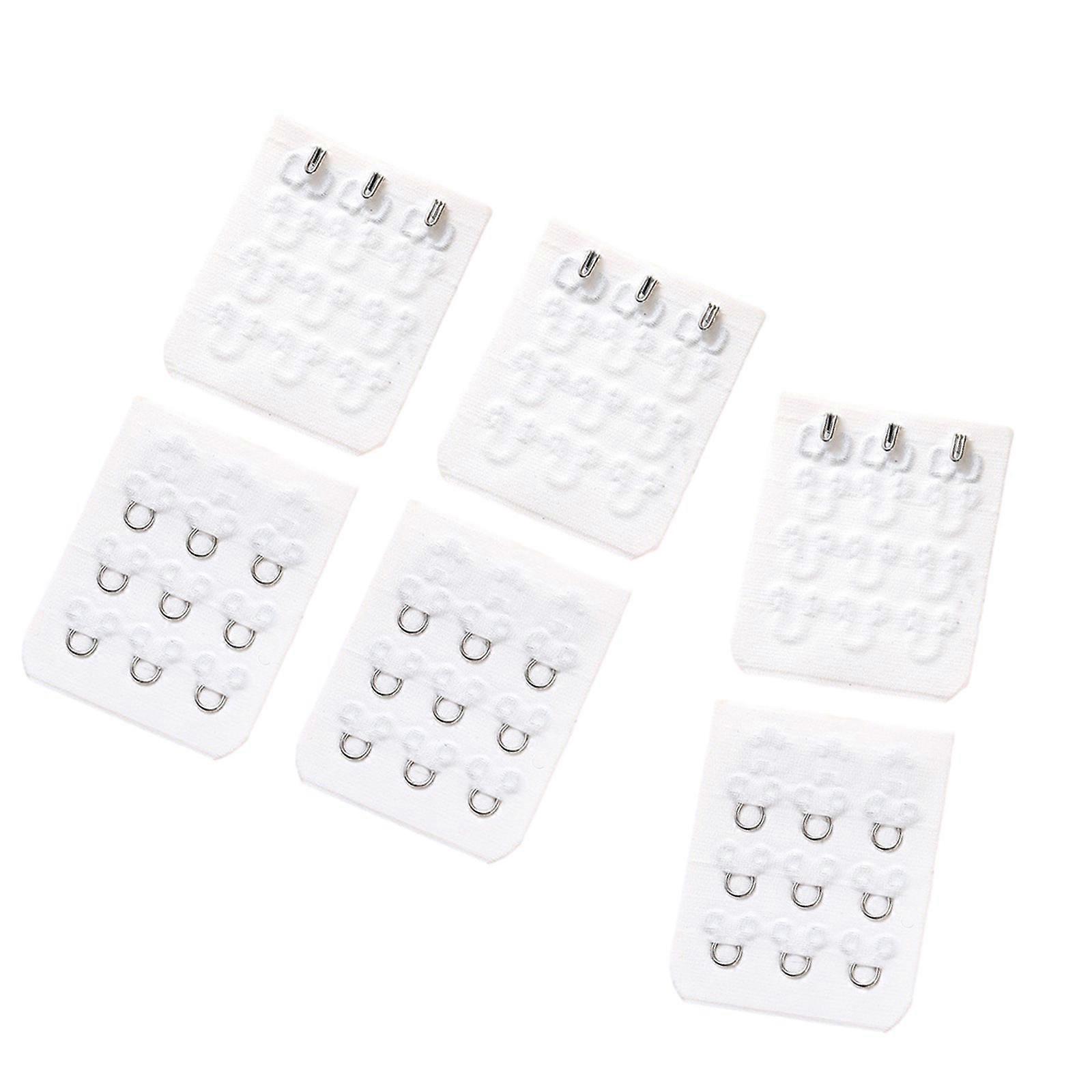 Adjustable Bra Extender 3 Row 3 Hook Design Nylon Back Closure for Seamlessly Comfort and Support  White A