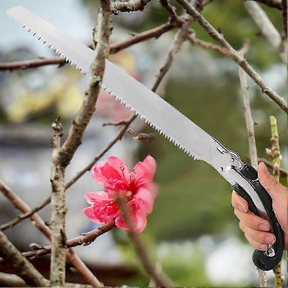 Garden Saw Labor Saving Curved Edge Thick Branch Saw with Sheath for Felling Pruning Fruit Tree w