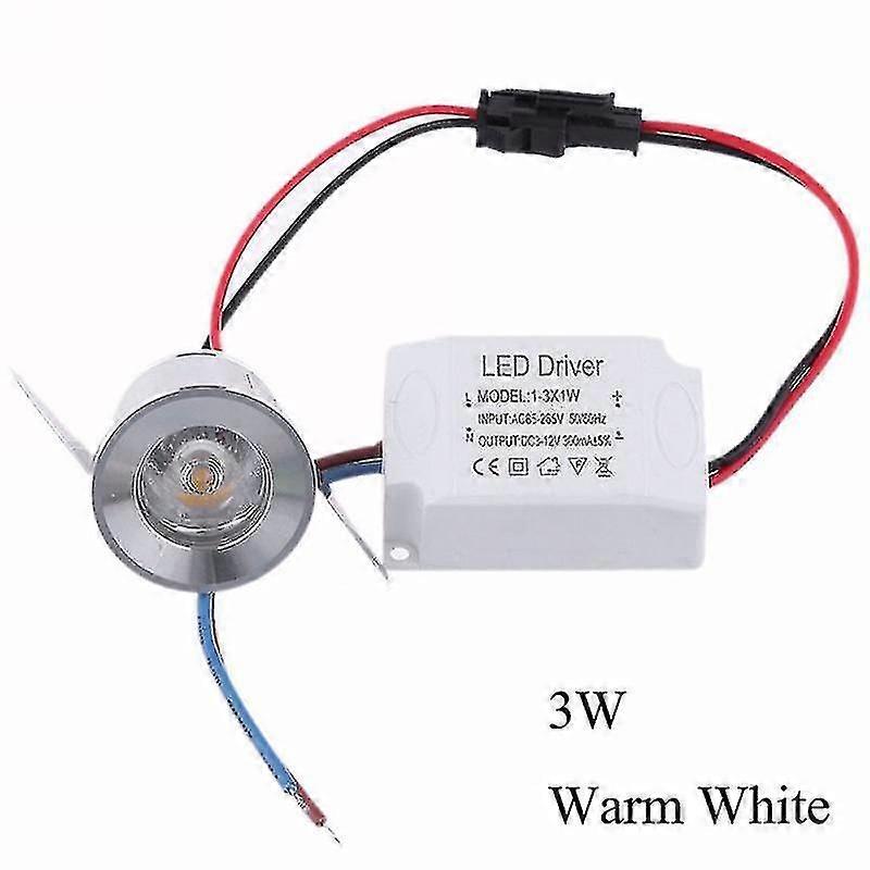 1/3W Recessed Mini Spotlight Lamp Ceiling Mounted LED Downlight Ceiling Light