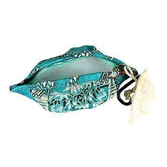 Dog Poop Bag Dispenser with Colorful Prints Chinese Dumpling Shape for Pet Walking, Outings and Travel  bright red