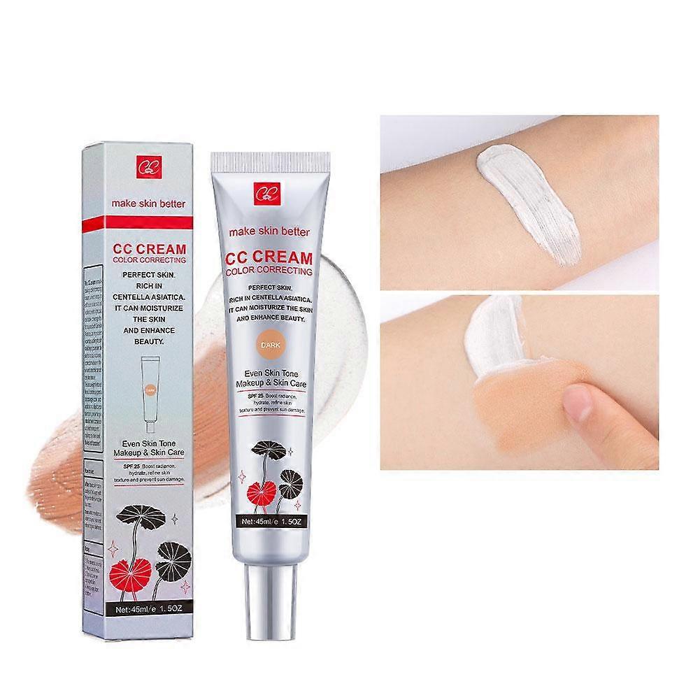 Centella CC Cream with SPF for Sensitive Skin Lightweight Coverage and Natural Finish Oil Control Moisturizing Daily Makeup Base