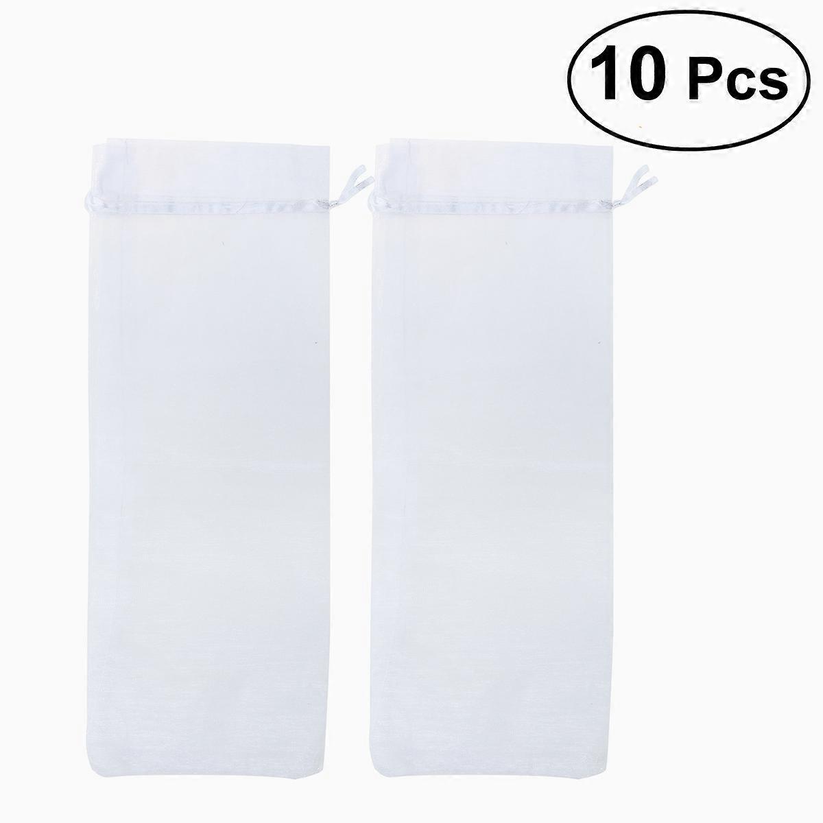 Wrap Organza Cover for Package 10Pcs White