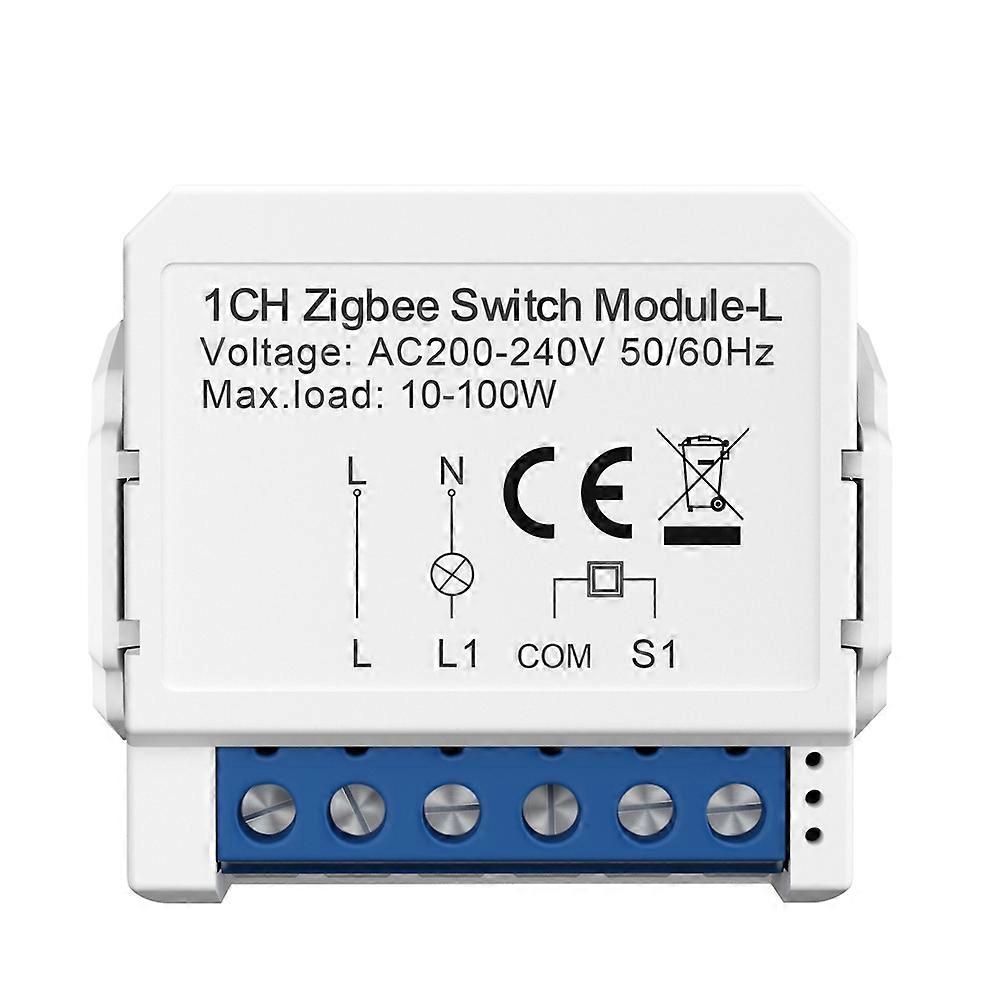 Tuya Zigbee 3.0 Smart Single Fire Switch Module Two-Way Control Support Voice Control DIY Home Automation 1 Gang