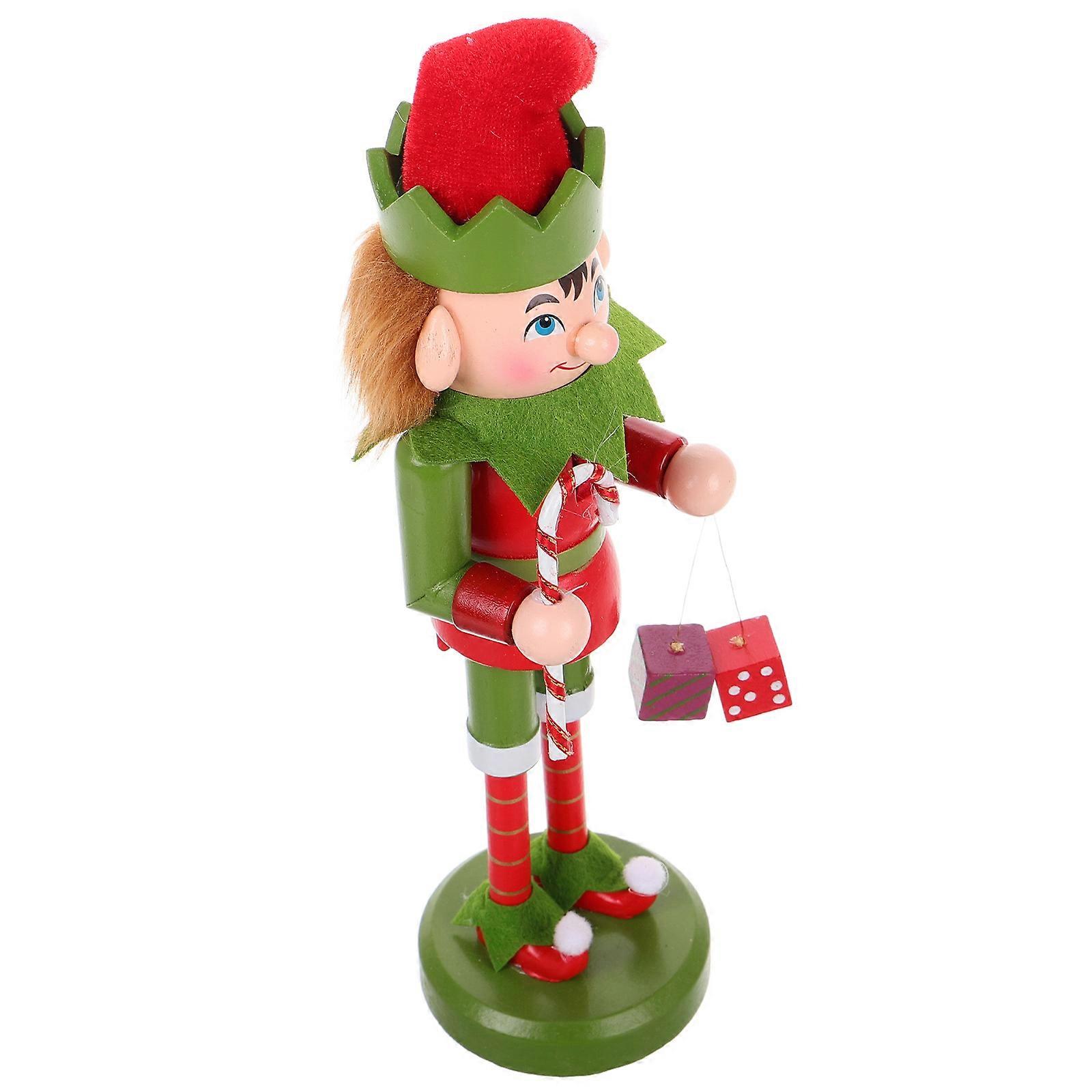 Christmas Nutcracker Wooden Nutcracker Figurine for Decor 1 Piece