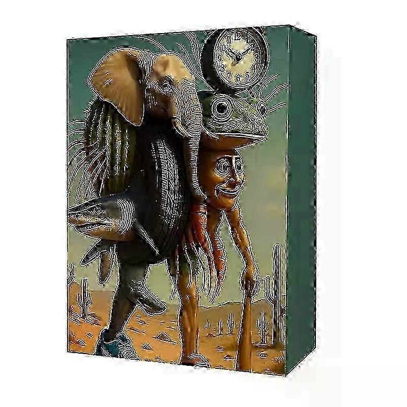 Christmas Advent Calendar 24pcs Tung Tung Sahur Tralalero Tralala Shimpanzini Italian Countdown Cale