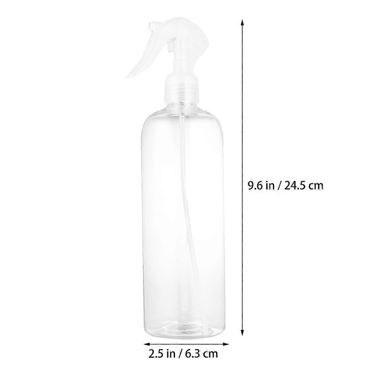 Spray Bottle Plastic Press Type for Storage 3Pcs Transparent Mist Watering Container