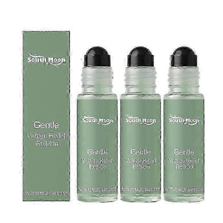 3X Anti-Dizzy Roll-On, Vertigo Ease Roller 10ml, Natural & Fast-Acting Essential Oils for Vertigo and Dizziness Support