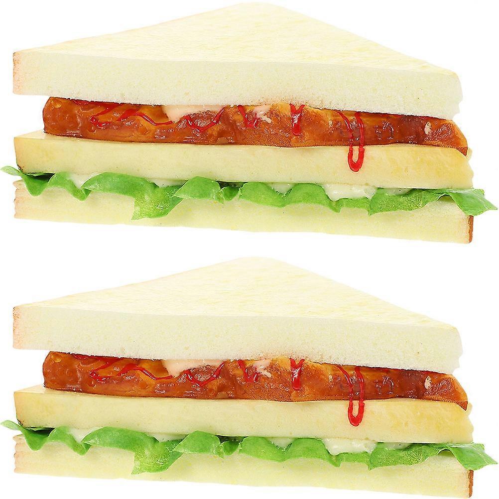 Artificial Sandwich Model for Display 10Pcs Simulation Sandwich Food