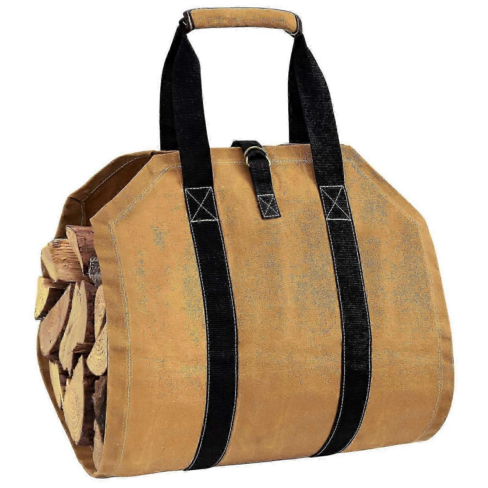 Firewood Carrier With High-Quality Waxed Tear-Proof   Material For Picnics Camping Barbecue Edition 1128