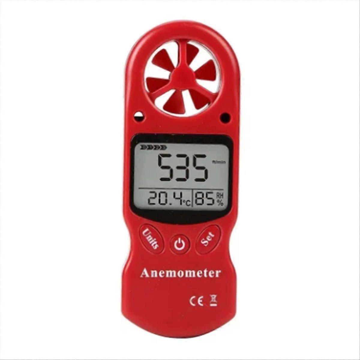 Mini Anemometer with Wind Speed and Temperature Meter