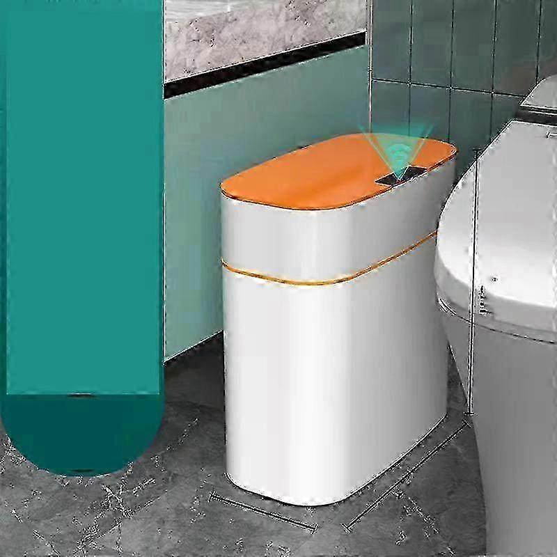 Smart Sensor Trash Can Home Intelligent Waste Bin Rubbish Can Dustbin Kitchen USB Charging Touch Sensor Garbage Bucket 25-26S