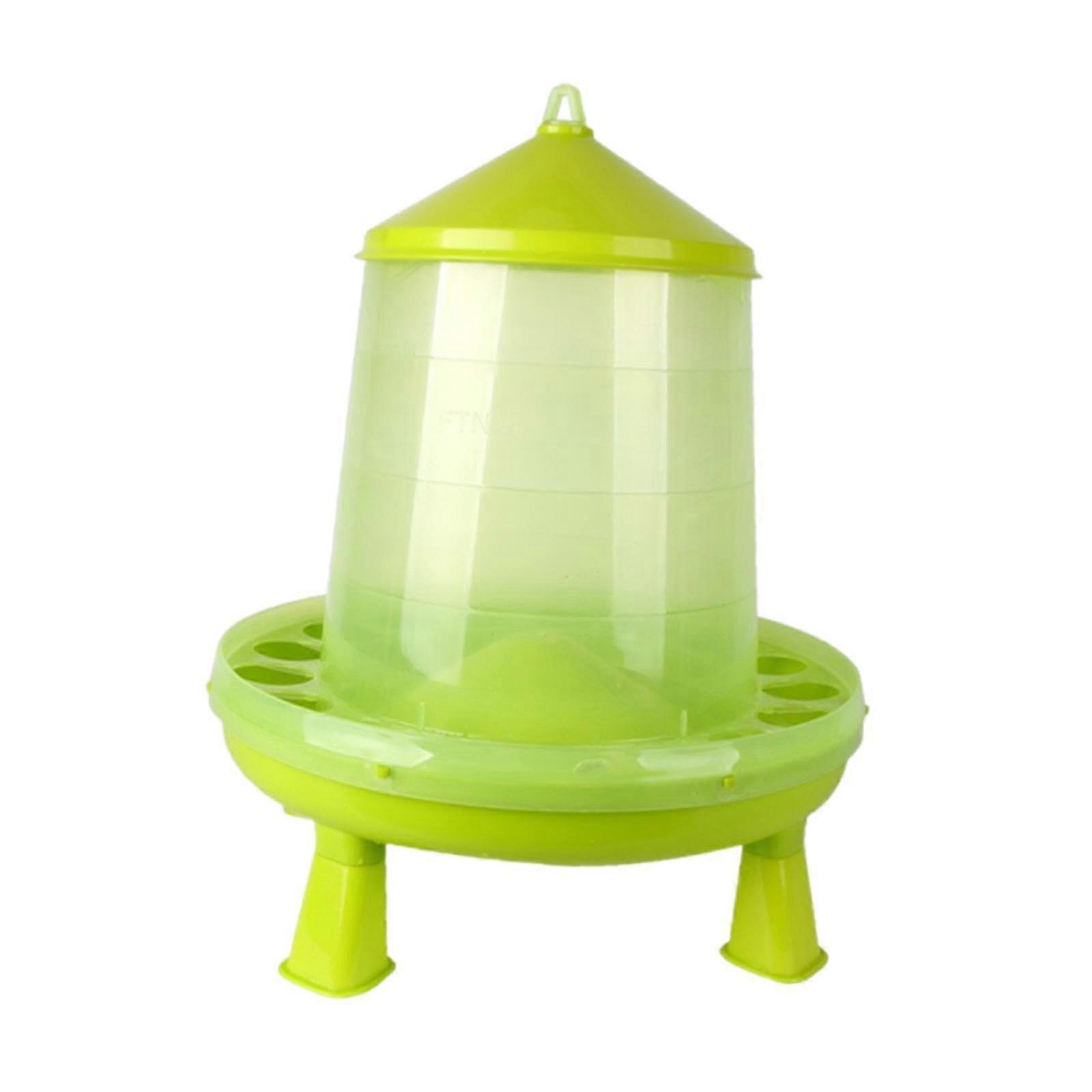 MultiPort Bird and Chicken Feeder with GravityFed Flow, Weatherproof Lid for Outdoor Poultry