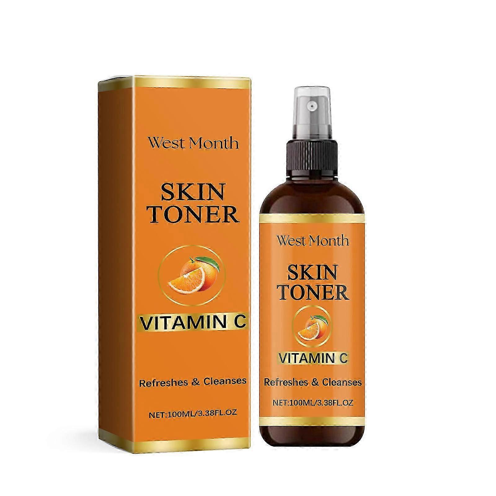 toner spray contains vitamin C: ascorbic acid (vitamin C), panthenol