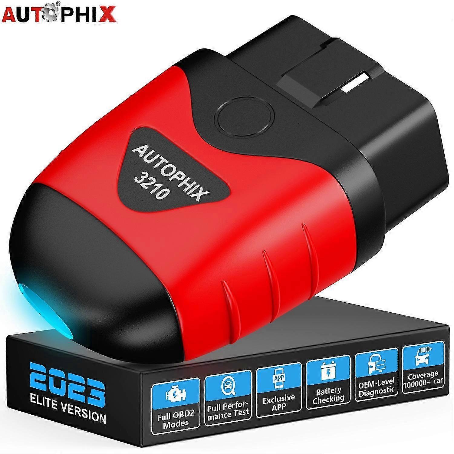 Car Battery Tester with OBD2 Scanner, Bluetooth Diagnostic Code Reader