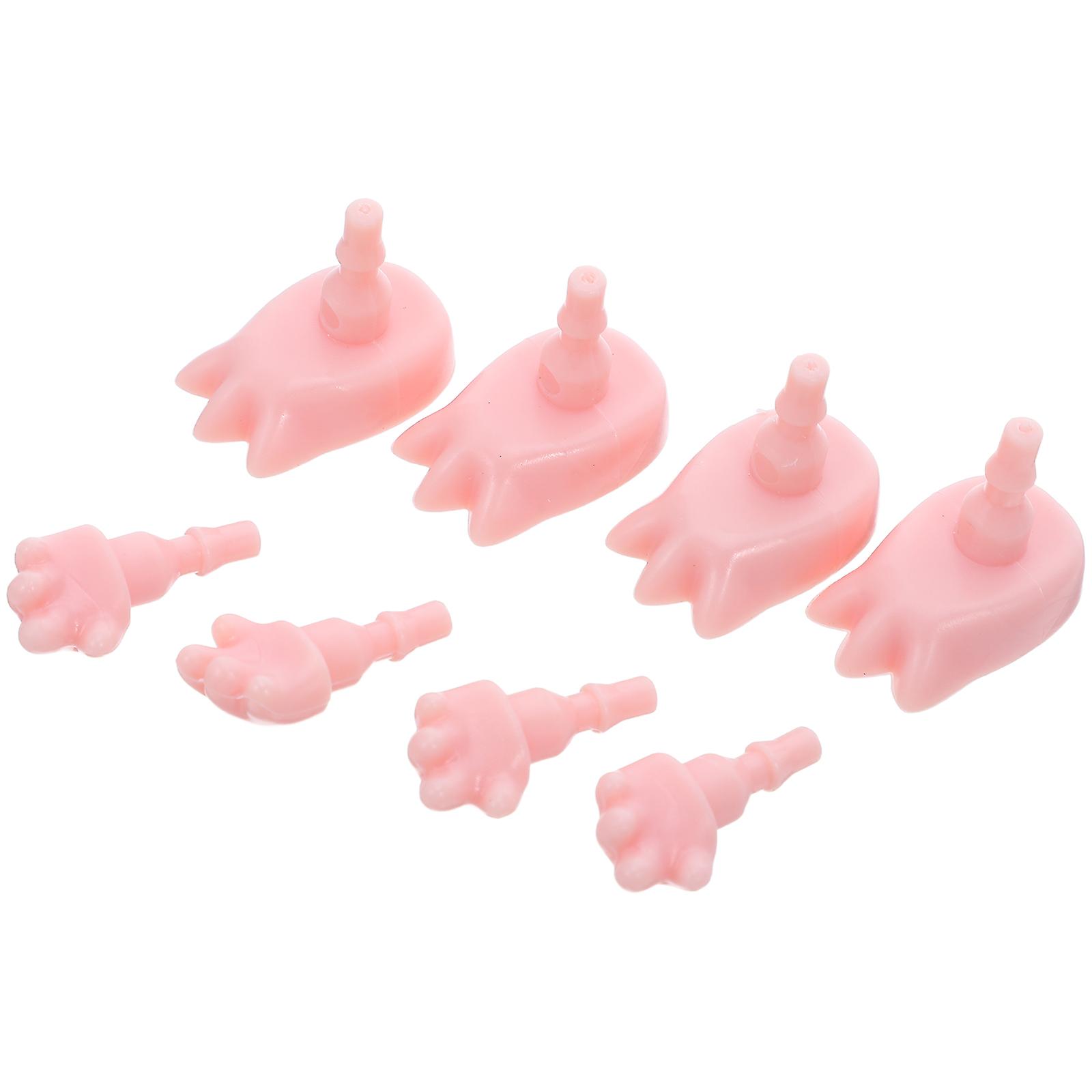 Doll Model Hands Replacement Parts 4 Sets Assorted Color Miniature Doll Making Accessories For Collectors And DIY Enthusiasts