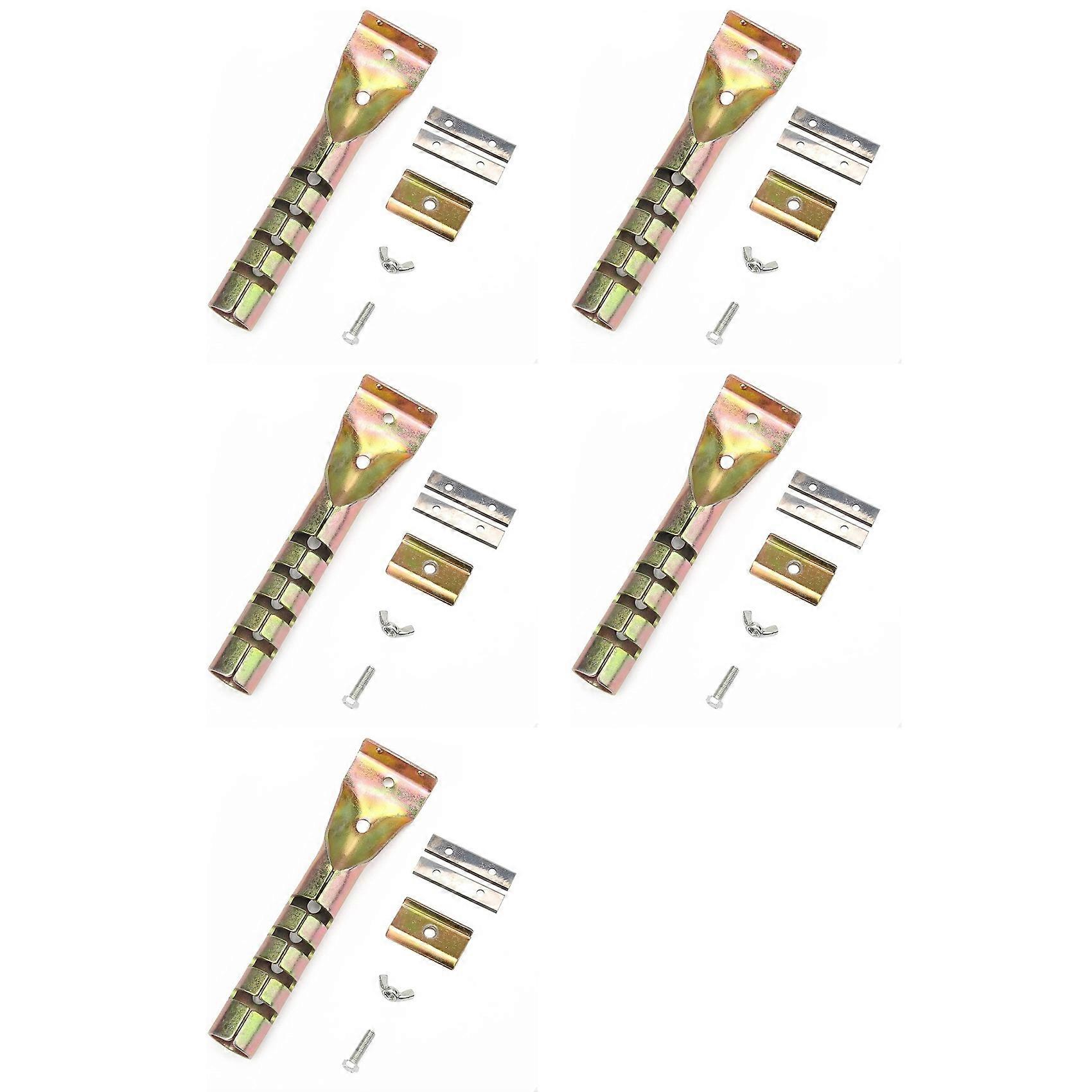 5X Paint Scraper Heavy Duty Alloy Scraper with 10PCS Double-Sided Blades for Removing Grout, Paint, Glue, Rust