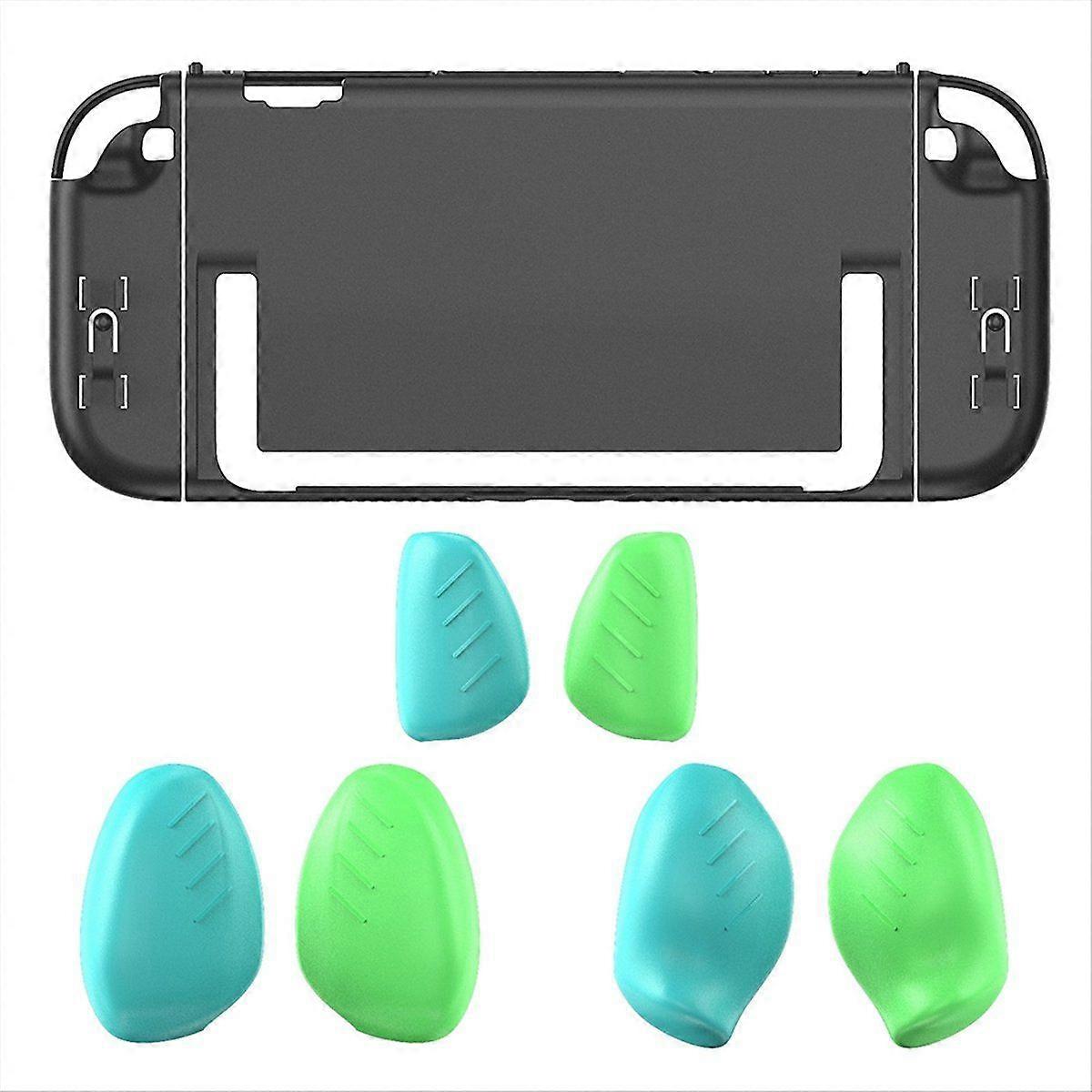 Switch 2 Dockable Split Shell Protective Case Ergonomic Grip Protector Shell Cover with Replace Gr