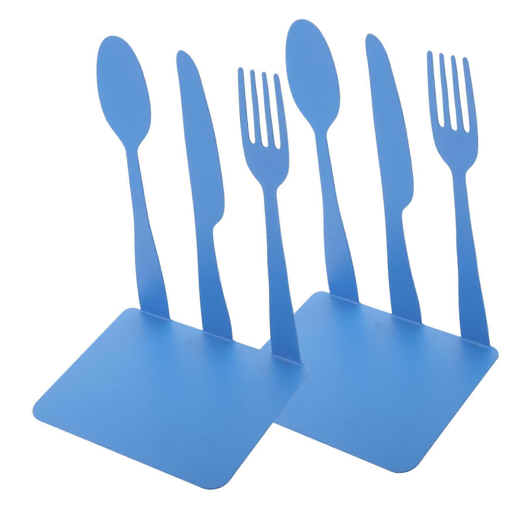 2pcs Heavy Duty Metal Bookends Durable Iron Book Holders for Home Office Desk and Shelf