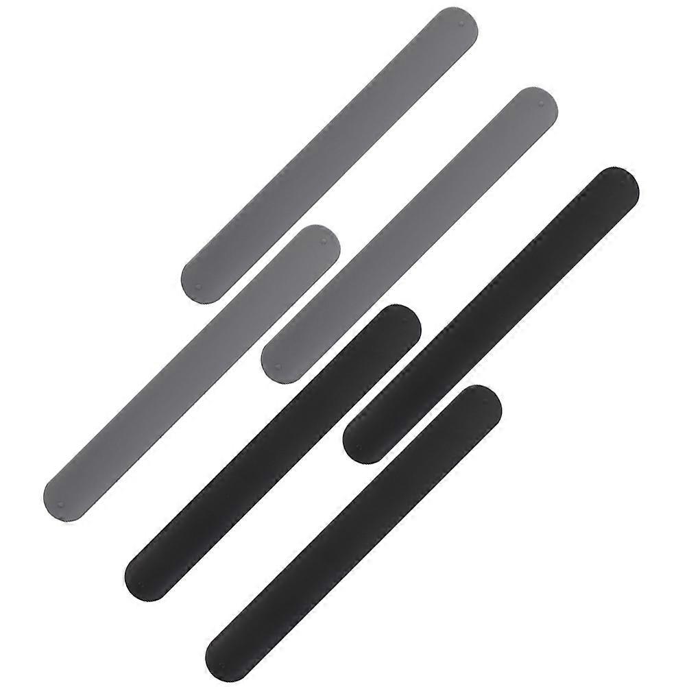 Silicone Packaging Paper Bands 6Pcs Metal Strips for Storage Use