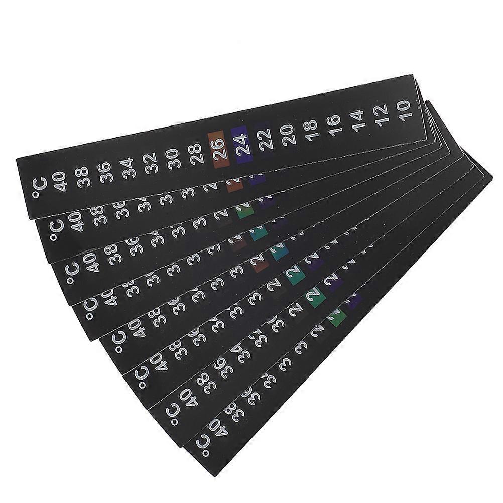 Fish Aquarium Thermometer Sticker Strips for Temperature Reading 8Pcs