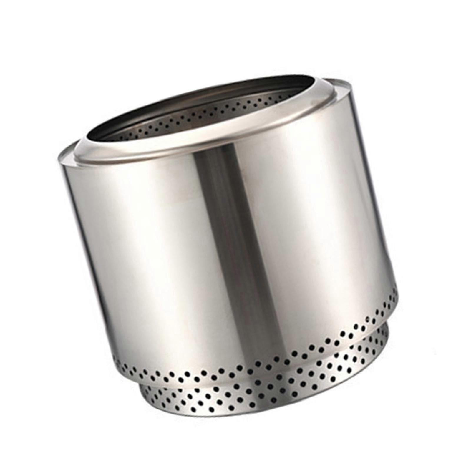 Portable Smokeless Wood Fire Pit with Removable Pan for Easy Cleaning