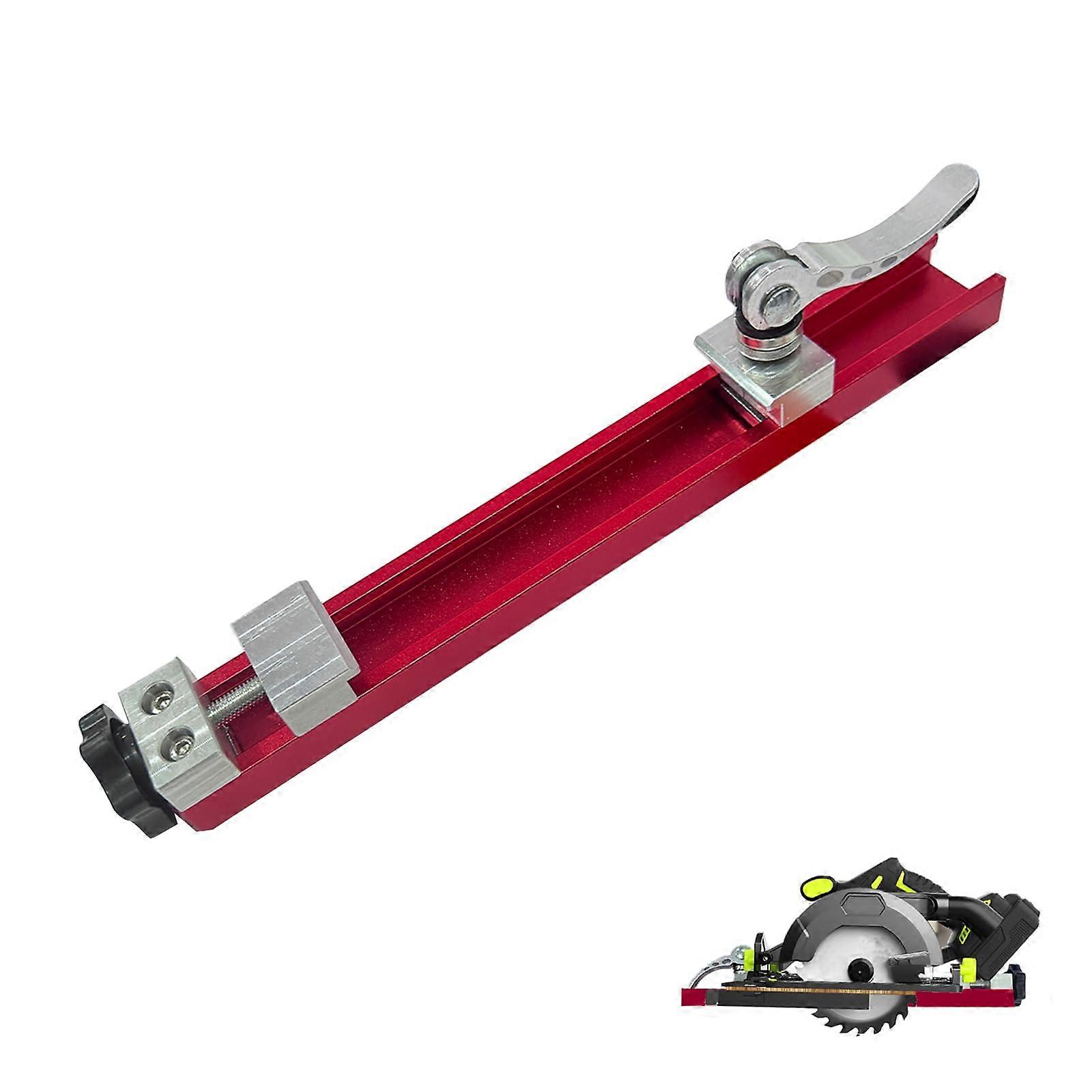 Circular Saw Guide Rail 360mm Aluminum Adjustable Track for Precise Parallel Woodworking Cuts