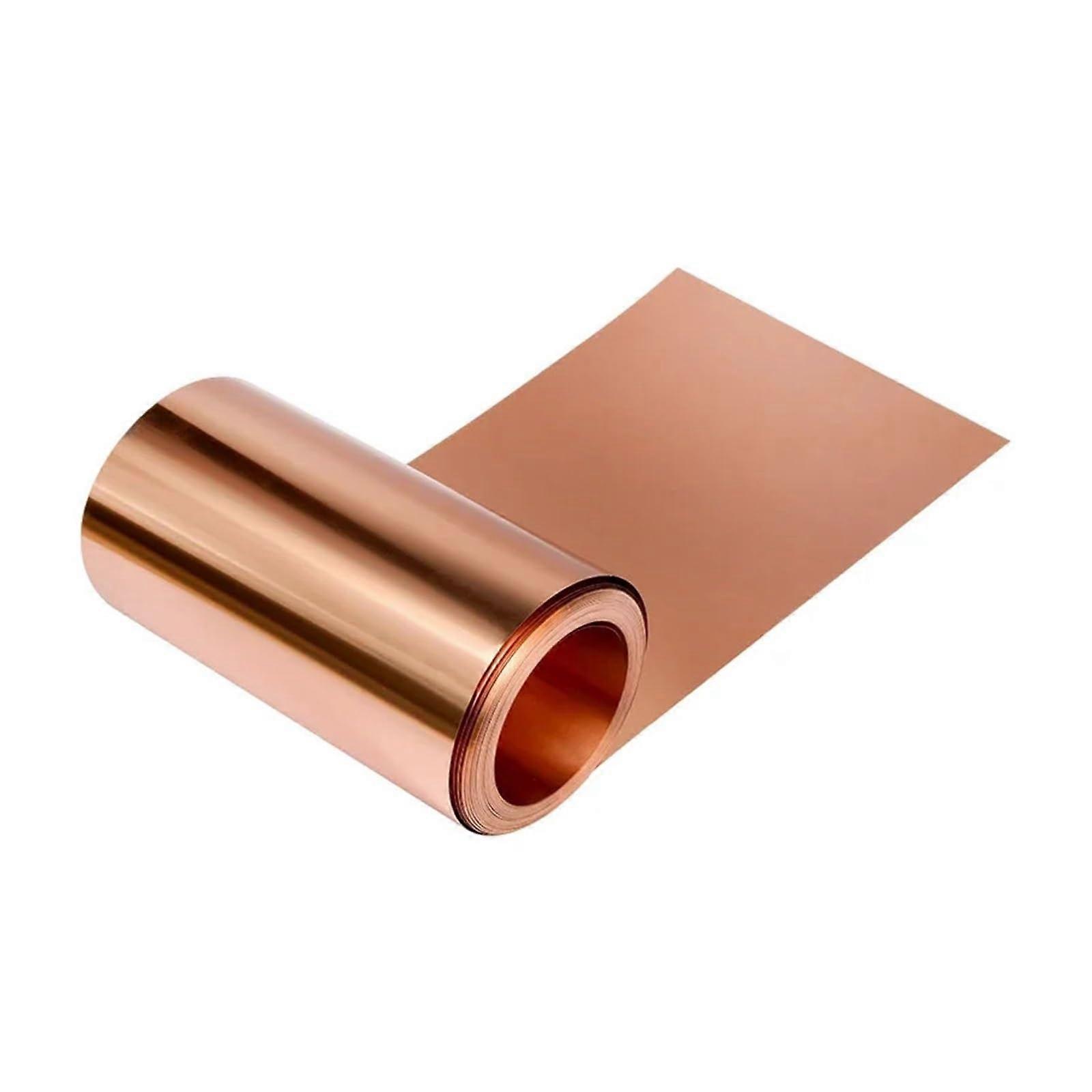 99.9% Pure Copper Sheet Roll Thin Copper Foil for Crafts DIY Electrical Projects Conductive