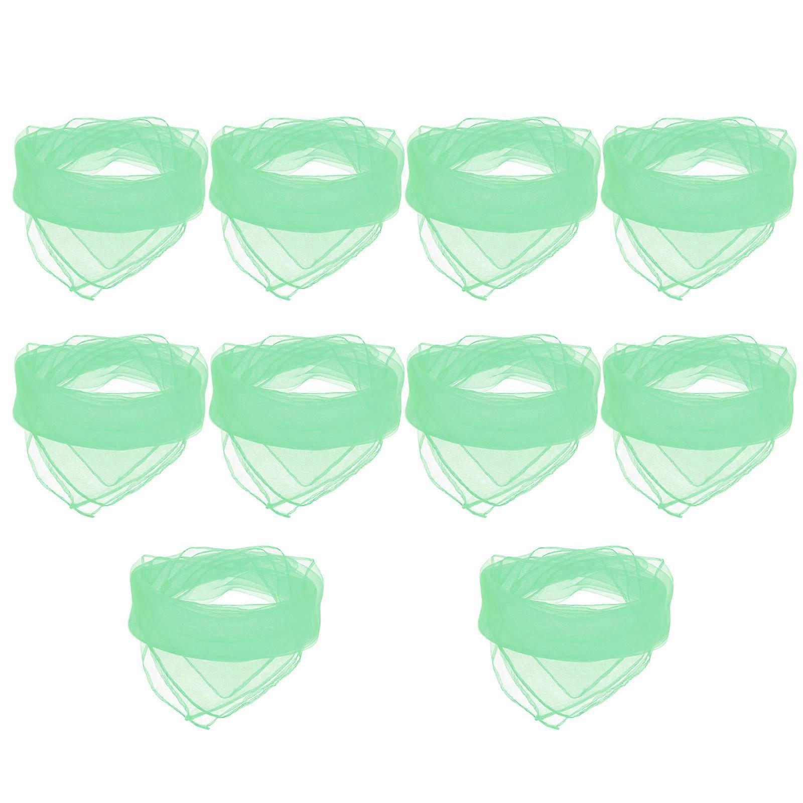 Performance Props Silky Scarf Decoration Dance Performance Square 45x45cm 10Pcs