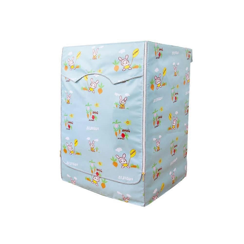 Waterproof Dustproof Front Load Washing Machine Cover with Zipper, Oxford Fabric S Pattern 9