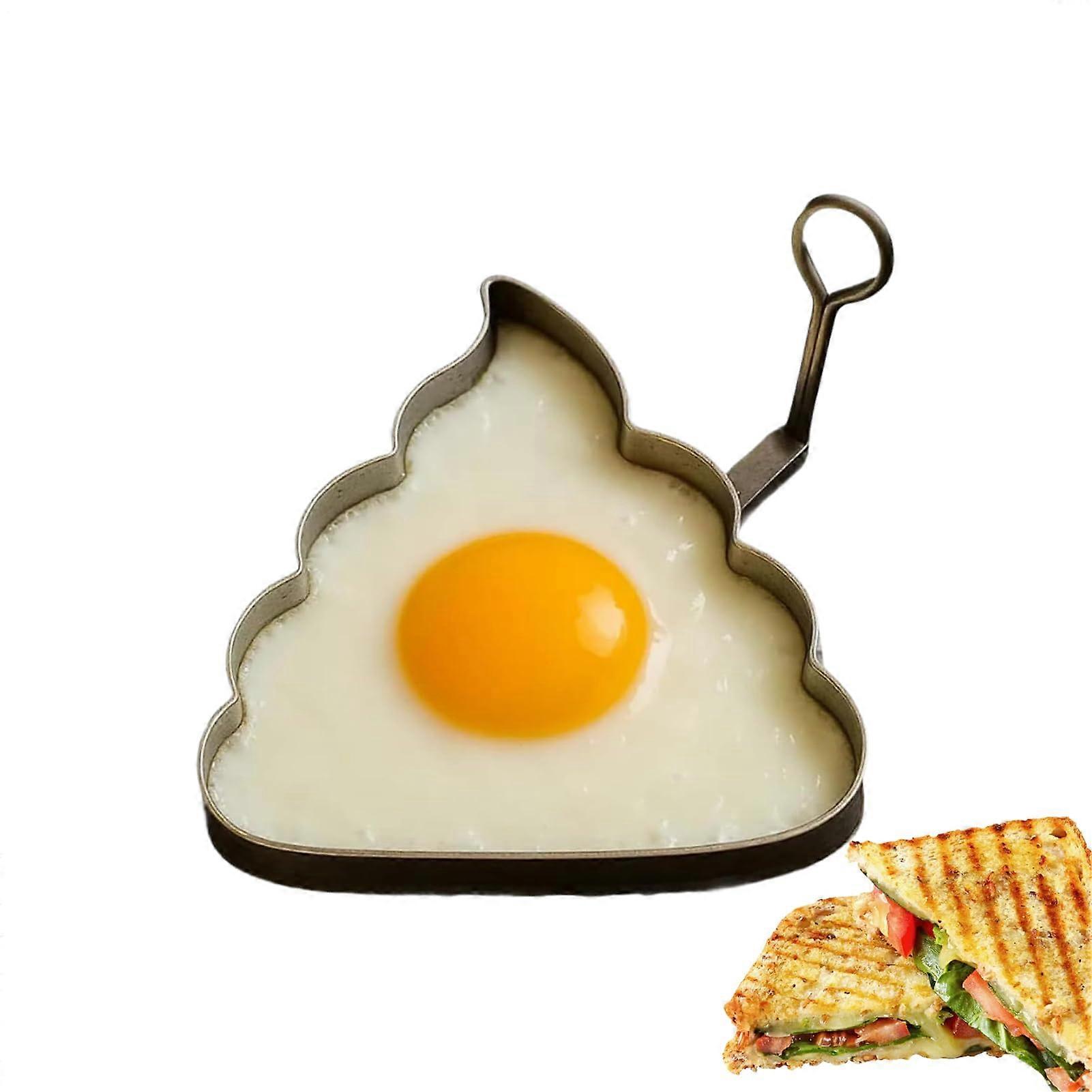 Egg Ring Non Stick Fried Egg Mold Heat Resistant Pancake Shaper for Breakfast and Camping