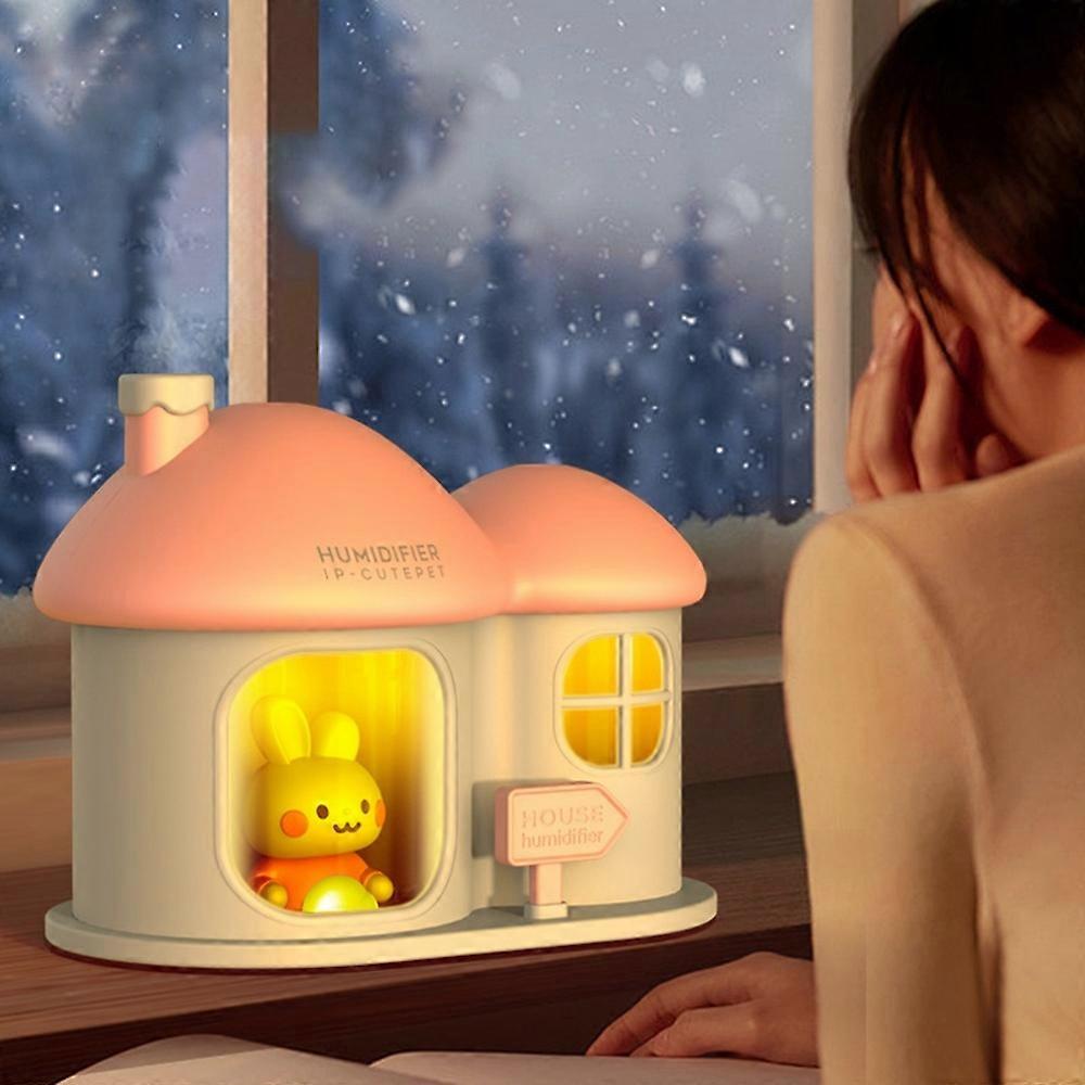 Rabbit House USB Humidifier Dual Mist Diffuser with Ambient Light