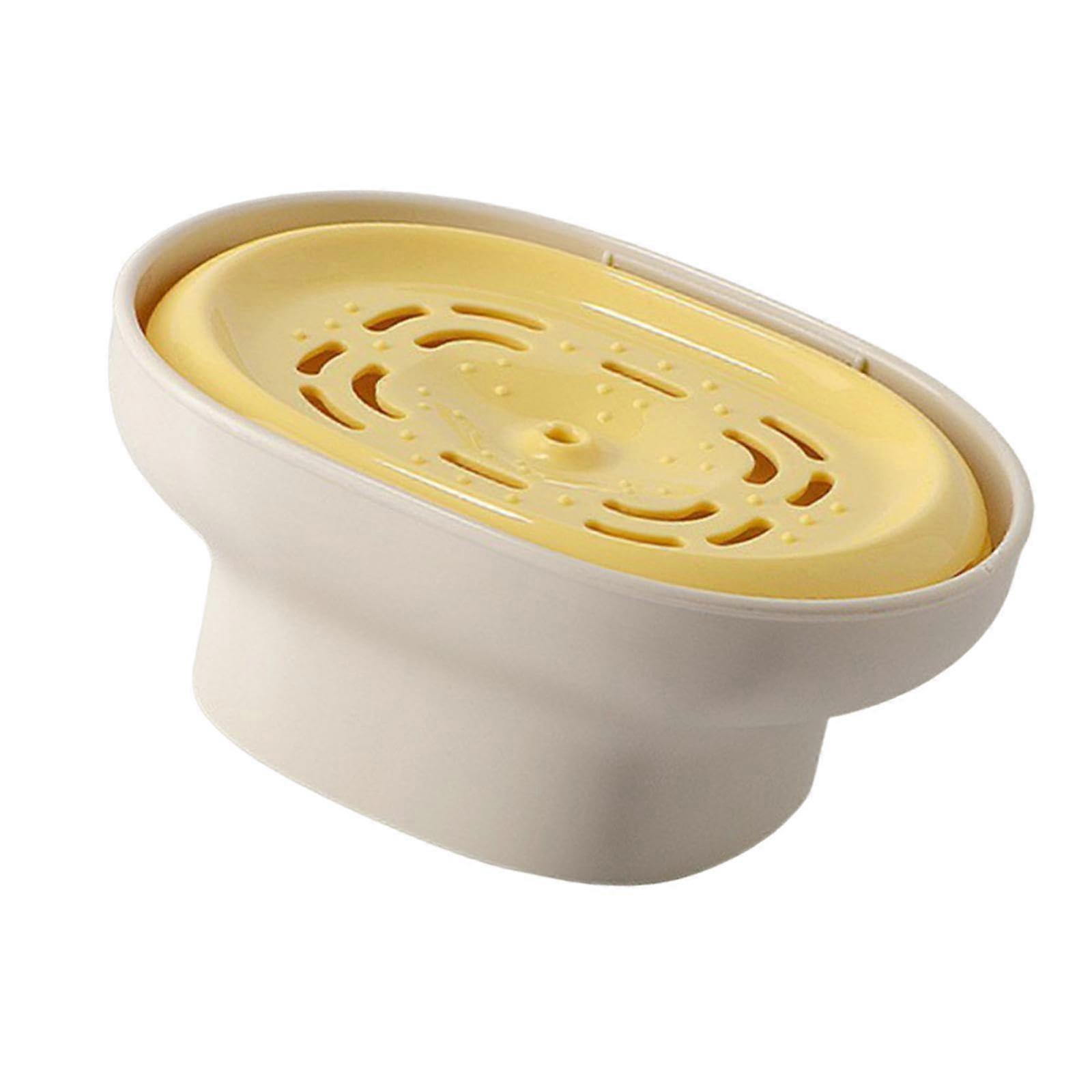 Dish Soap Dispenser for Kitchen Sink with SingleHand Press and Controlled Liquid Output, White