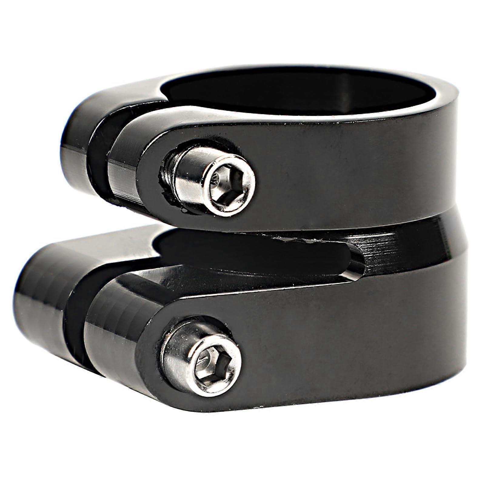 Bike Seatpost Clamp 31.8mm 34.9mm Double Layer Quick Release Collar for Secure Grip