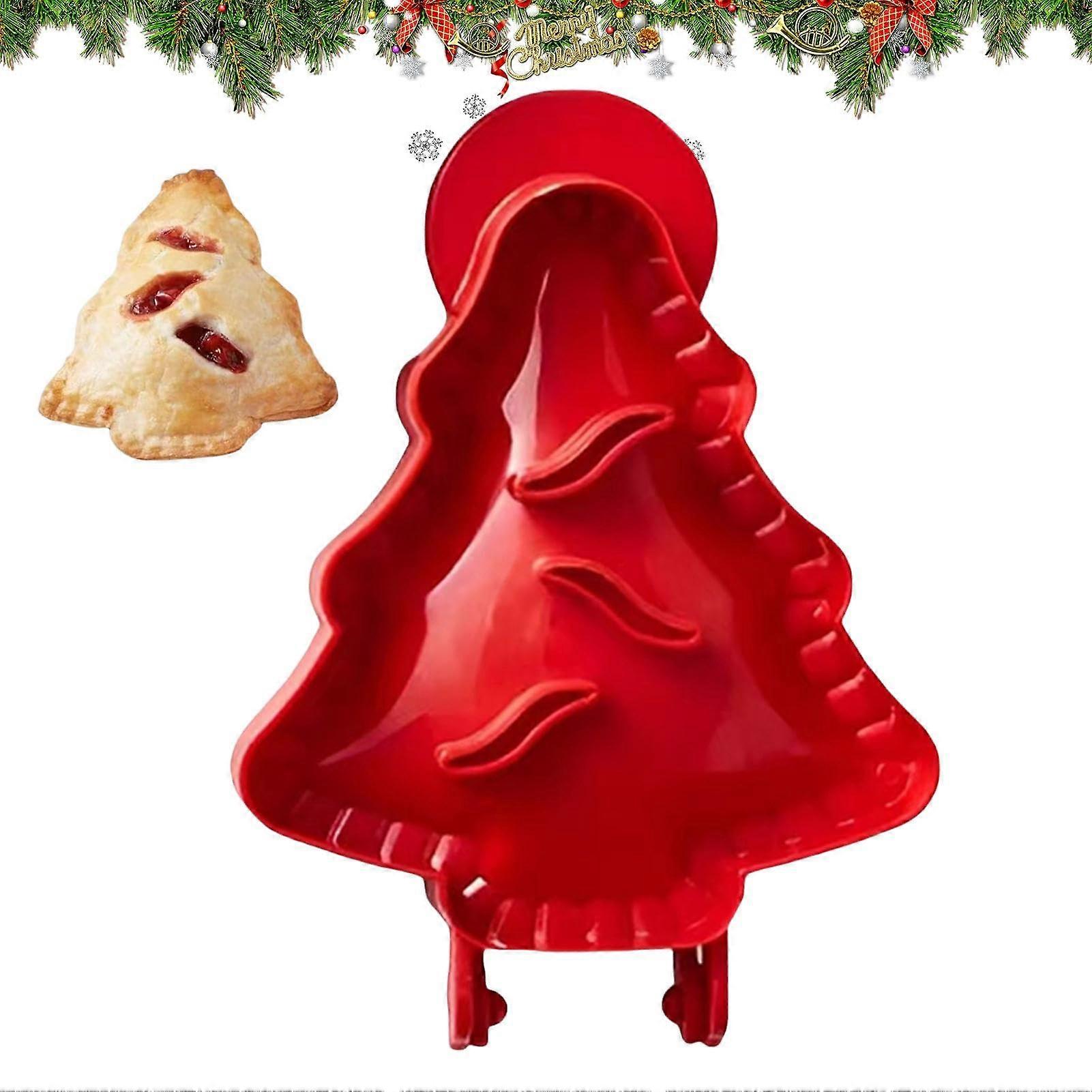 Christmas Tree Cake Mold with Festive Tree Shape, NonStick Pie Press for Holiday Baking