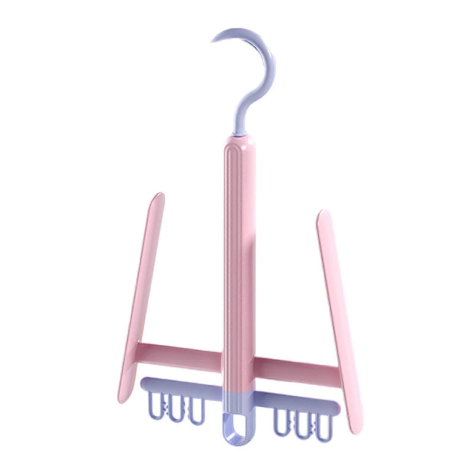 Shoe Drying Rack 360° Rotatable Vertical Space Saving Organizer with Secure Clip for Home Balcony