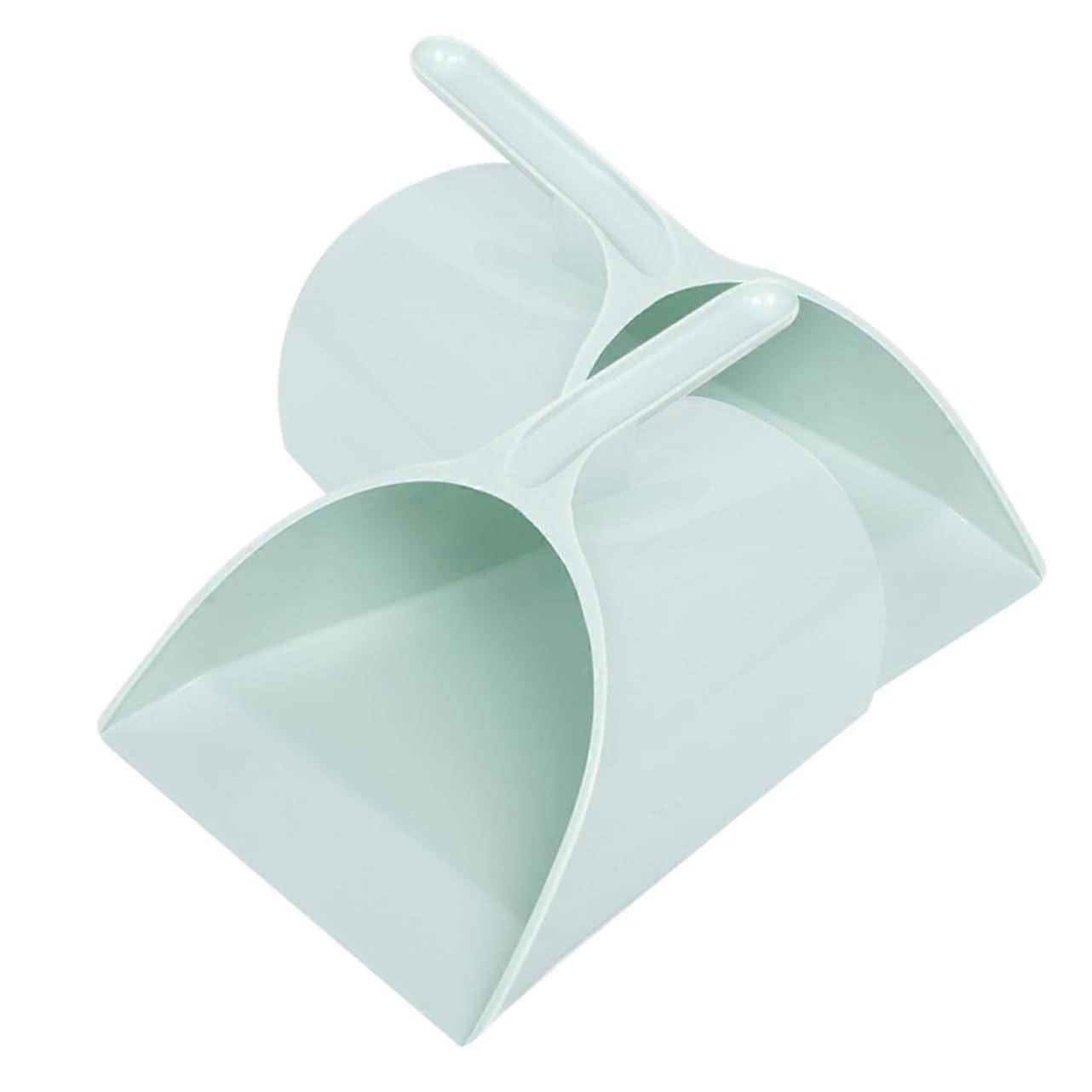 Mini Dustpan and Brush Set 2pcs Compact Desktop Cleaning for Office Kitchen Home Blue