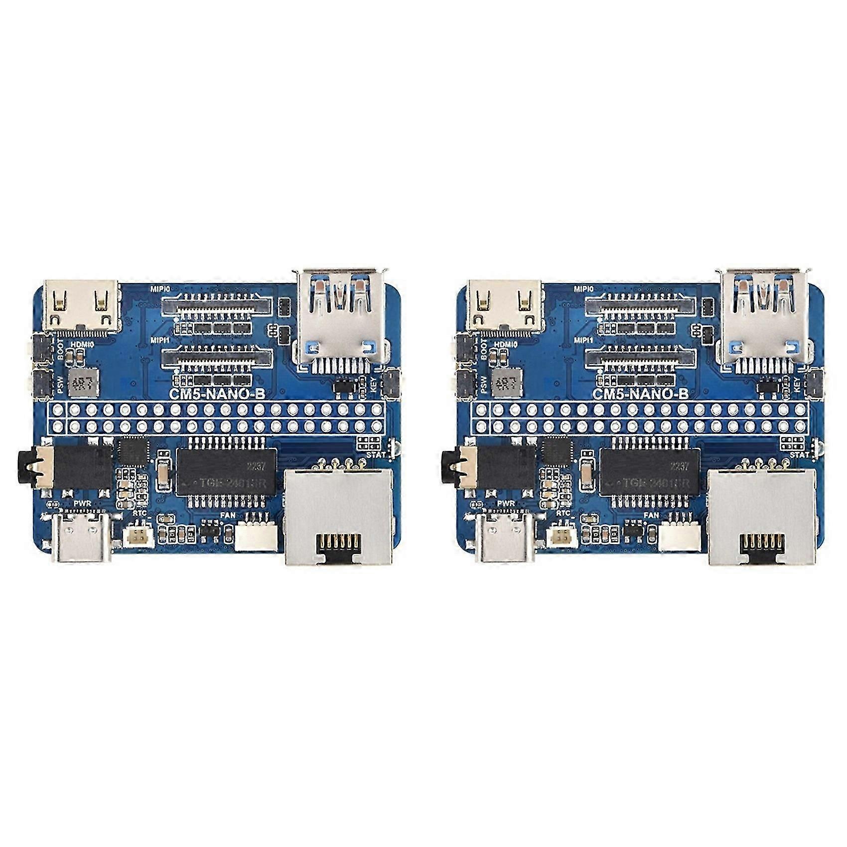 2X for Raspberry Pi CM5 Mini Base IO Board NANO B Development for Compute Module 5 CM5-NANO-B